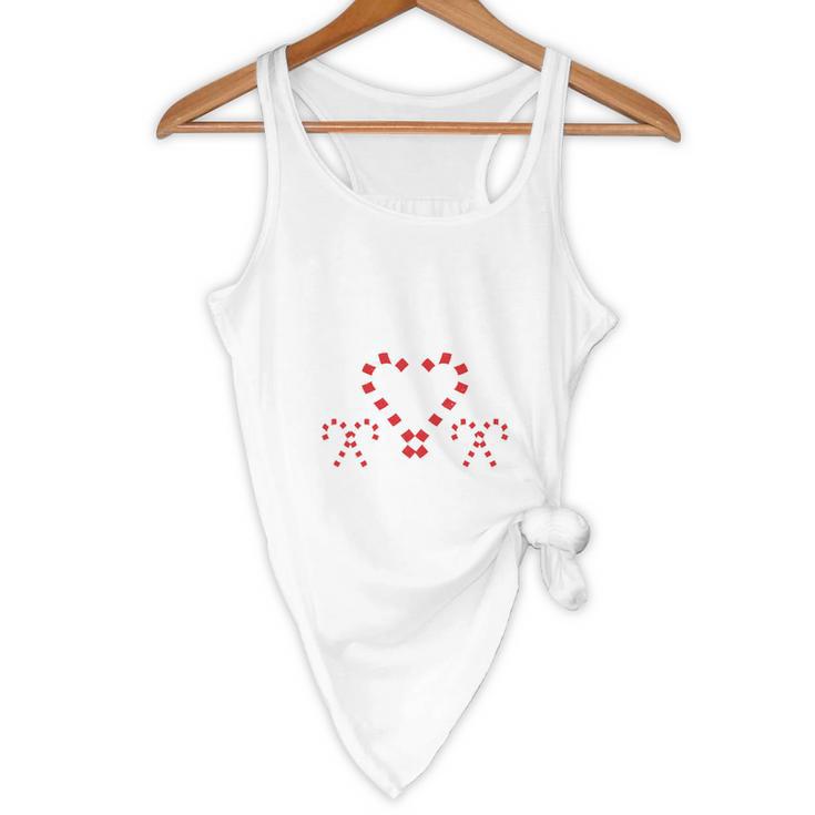 Christmas Candy Cane Work Of Heart Fourth 4th Grade Teacher Flowy Tank, novelty gifts, funny gifts Christmas Candy Cane Work Of Heart Fourth 4th Grade Teacher Flowy Tank, novelty gifts, funny gifts