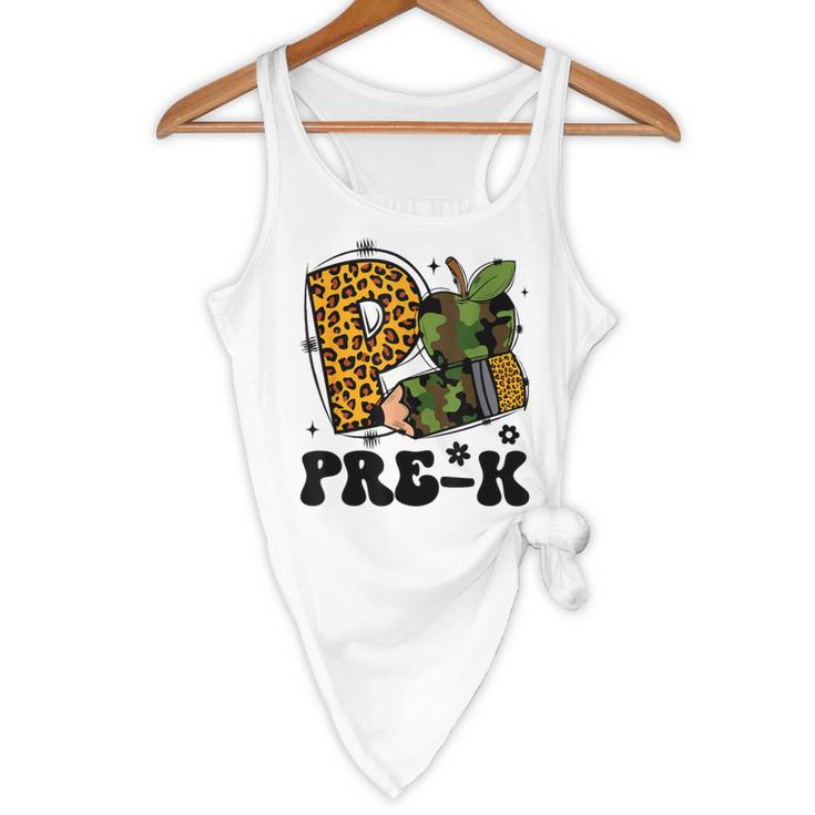 Cute Camo Pre K Back To School Teacher Kid Preschool Flowy Tank, novelty gifts, funny gifts Cute Camo Pre K Back To School Teacher Kid Preschool Flowy Tank, novelty gifts, funny gifts