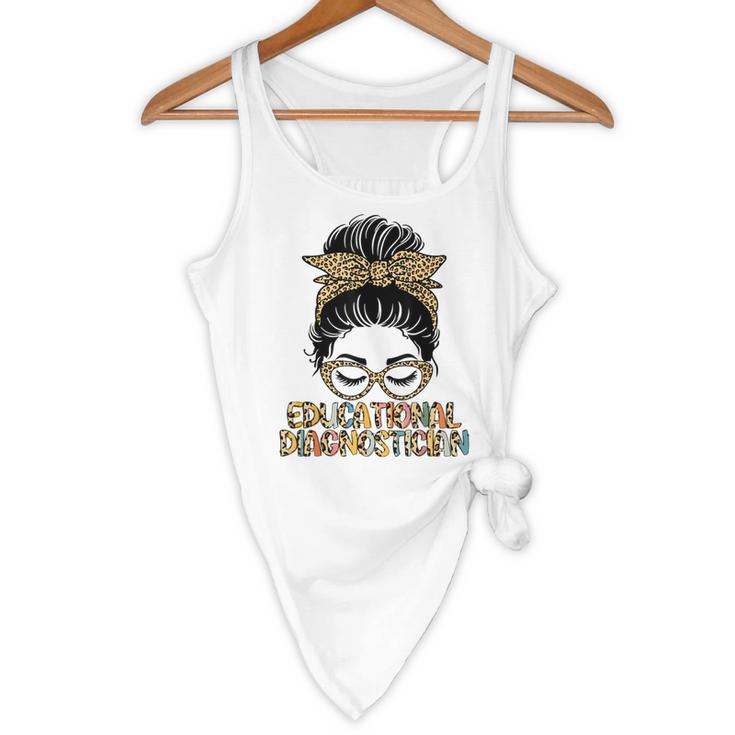 Cute Educational Diagnostician Teacher Appreciation Week Men Women Flowy Tank, novelty gifts, funny gifts