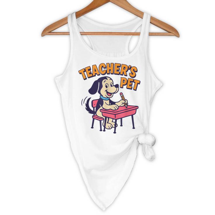 Cute Elementary School Student Dog Teacher's Pet Flowy Tank, novelty gifts, funny gifts Cute Elementary School Student Dog Teacher's Pet Flowy Tank, novelty gifts, funny gifts
