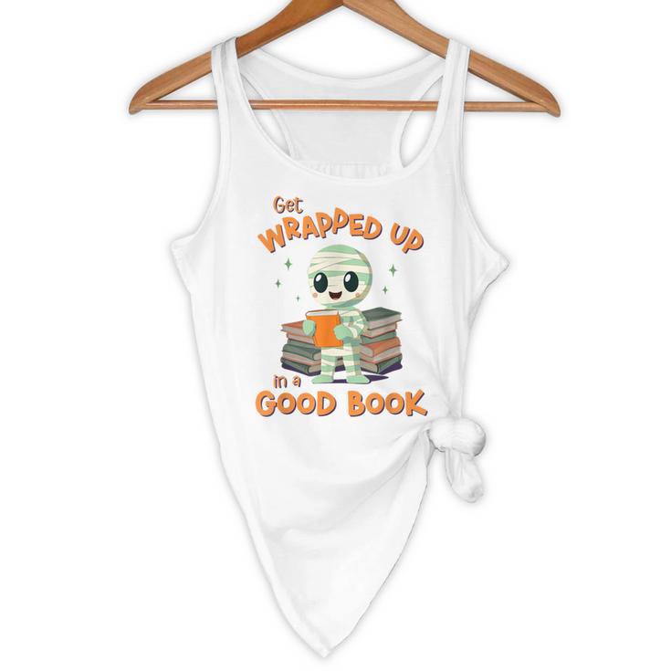 Cute Halloween Teacher Librarian Mummy Reading Books Flowy Tank, novelty gifts, funny gifts Cute Halloween Teacher Librarian Mummy Reading Books Flowy Tank, novelty gifts, funny gifts