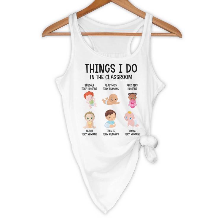 Daycare Preschool Infant Teacher Thing I Do In The Classroom Flowy Tank, novelty gifts, funny gifts Daycare Preschool Infant Teacher Thing I Do In The Classroom Flowy Tank, novelty gifts, funny gifts