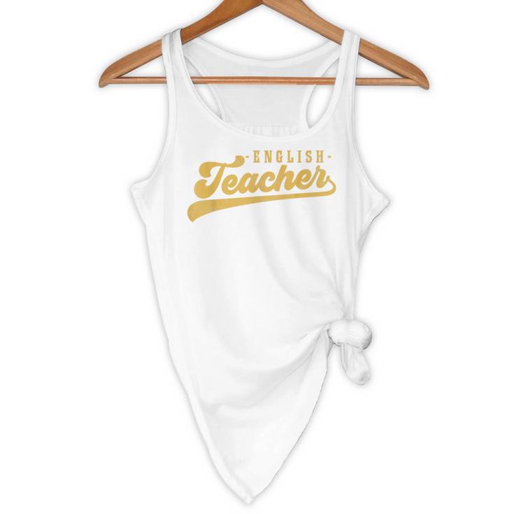 English Teacher Men Women Vintage Graphic English Teacher Flowy Tank, novelty gifts, funny gifts English Teacher Men Women Vintage Graphic English Teacher Flowy Tank, novelty gifts, funny gifts
