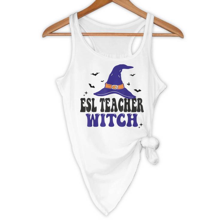 ESL Teacher Witch Halloween Matching Group Costume Flowy Tank, novelty gifts, funny gifts ESL Teacher Witch Halloween Matching Group Costume Flowy Tank, novelty gifts, funny gifts
