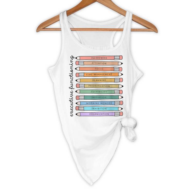 Executive Functioning Skills Back To School Sped Teacher SLP Flowy Tank, novelty gifts, funny gifts