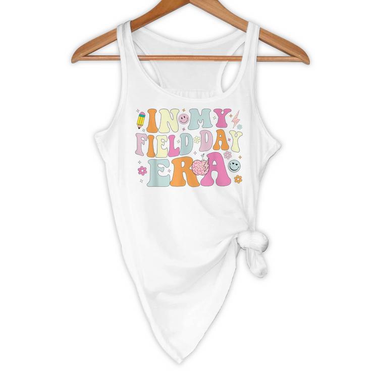 In My Field Day Era Teacher Kids Cute Groovy Field Day Flowy Tank, novelty gifts, funny gifts