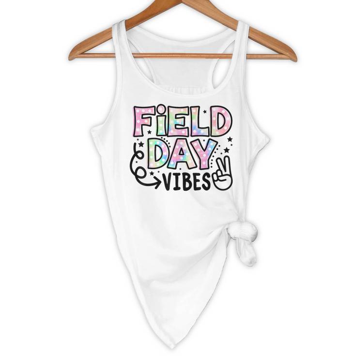 Field Day Vibes For Teacher Kids Happy Field Day 2025 Flowy Tank, novelty gifts, funny gifts