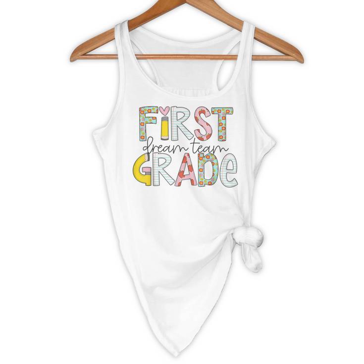 First Grade Dream Team Back To School 1st Grade Teacher Flowy Tank, novelty gifts, funny gifts First Grade Dream Team Back To School 1st Grade Teacher Flowy Tank, novelty gifts, funny gifts
