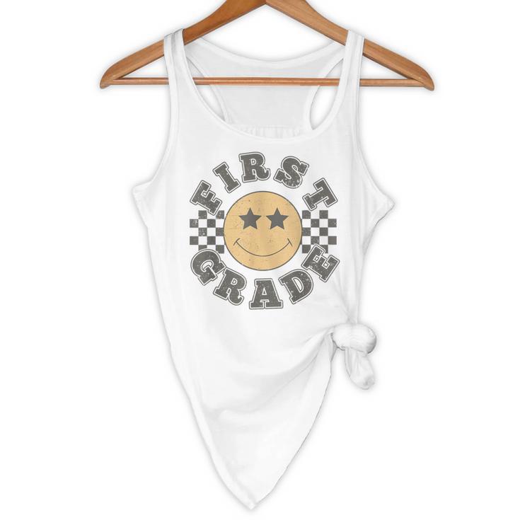 First Grade Teacher First Day Of 1st Grade Back To School Flowy Tank, novelty gifts, funny gifts First Grade Teacher First Day Of 1st Grade Back To School Flowy Tank, novelty gifts, funny gifts