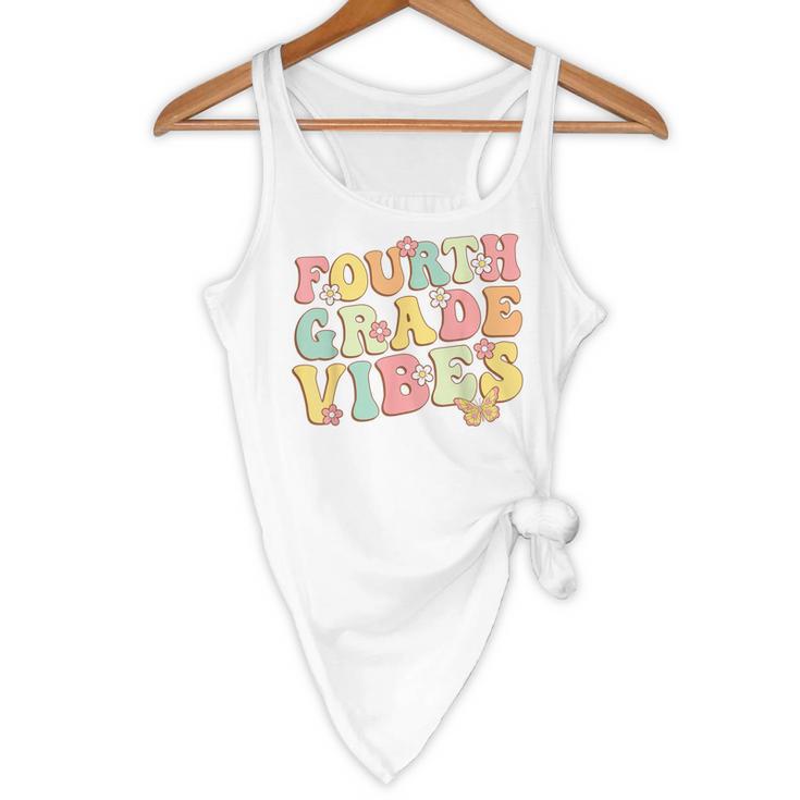 Fourth Grade Vibes Hello Team 4th Grade Teacher Kids Retro Flowy Tank, novelty gifts, funny gifts Fourth Grade Vibes Hello Team 4th Grade Teacher Kids Retro Flowy Tank, novelty gifts, funny gifts