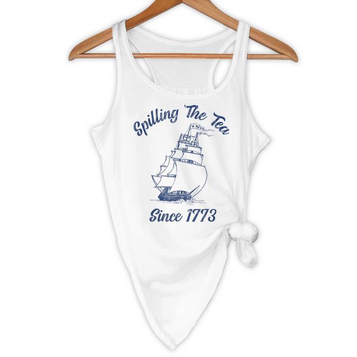 Fun 4th Of July Spilling The Tea Since 1773 History Teacher Flowy Tank, novelty gifts, funny gifts Fun 4th Of July Spilling The Tea Since 1773 History Teacher Flowy Tank, novelty gifts, funny gifts