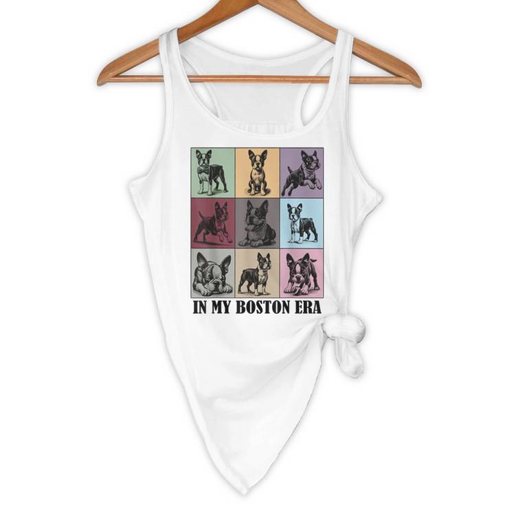 Funny Boston Terrier Quote In My Boston Terrier Era Cool Dog Men Women Flowy Tank, novelty gifts, funny gifts