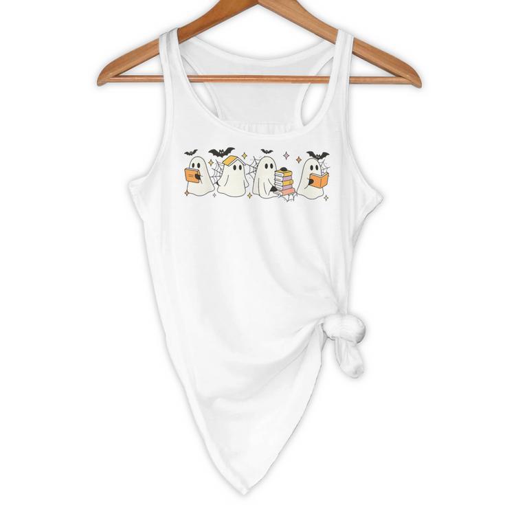 Ghosts Reading Books Library Halloween Teacher Men Women Kid Flowy Tank, novelty gifts, funny gifts Ghosts Reading Books Library Halloween Teacher Men Women Kid Flowy Tank, novelty gifts, funny gifts