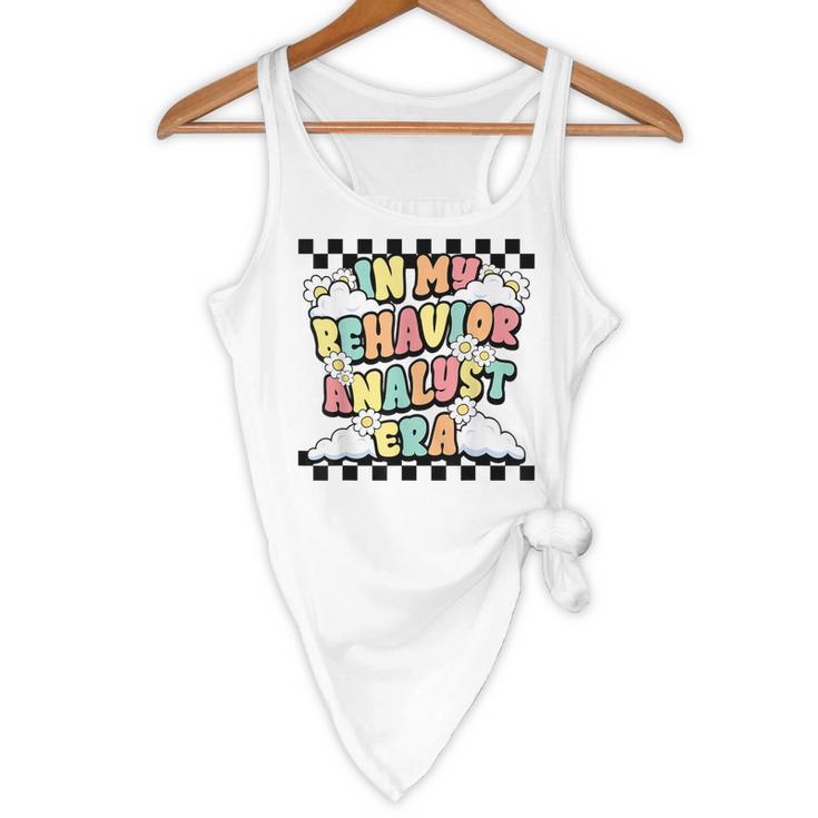 Groovy ABA RBT Therapist In My Behavior Analyst Era Teacher Flowy Tank, novelty gifts, funny gifts