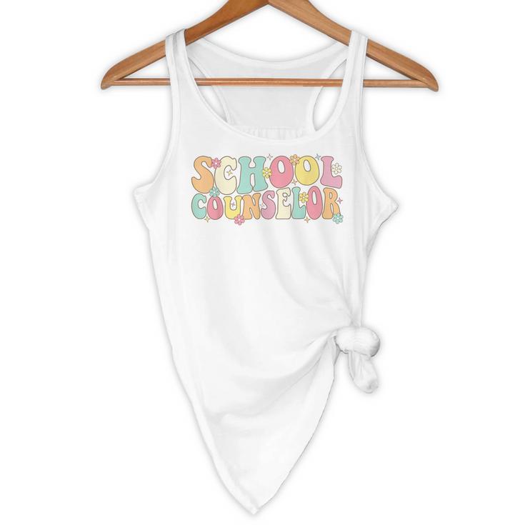 Groovy School Counselor Back To School Teacher Counseling Flowy Tank, novelty gifts, funny gifts Groovy School Counselor Back To School Teacher Counseling Flowy Tank, novelty gifts, funny gifts