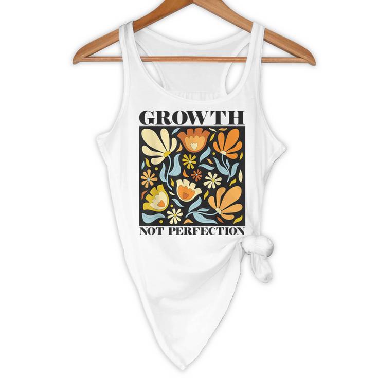 Growth Not Perfection Abstract Florals SPED Teacher Flowy Tank, novelty gifts, funny gifts Growth Not Perfection Abstract Florals SPED Teacher Flowy Tank, novelty gifts, funny gifts