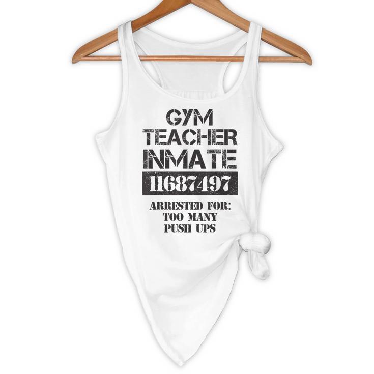 Halloween Gym Teacher Prisoner Costume Flowy Tank, novelty gifts, funny gifts Halloween Gym Teacher Prisoner Costume Flowy Tank, novelty gifts, funny gifts