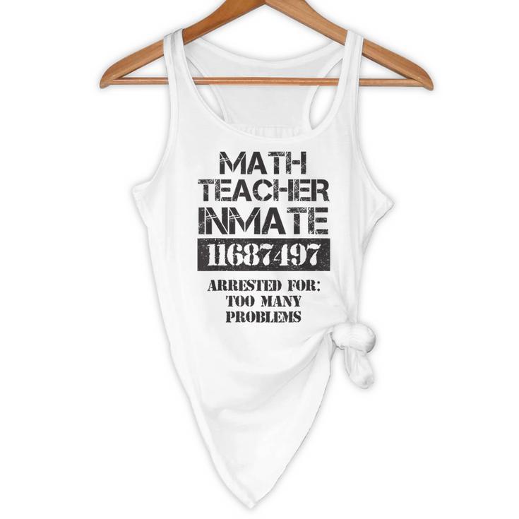 Halloween Math Teacher Prisoner Costume Flowy Tank, novelty gifts, funny gifts