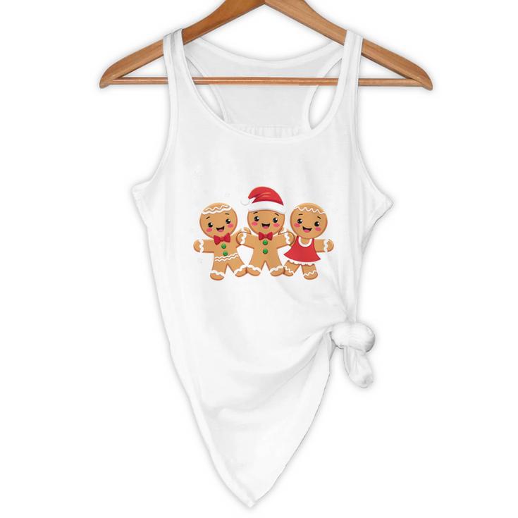 Hanging With My Cookies Gingerbread Christmas Teacher Xmas Flowy Tank, novelty gifts, funny gifts