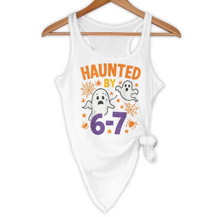 Haunted 67 Ghost Math Teacher Halloween Costume Math Pun Flowy Tank, novelty gifts, funny gifts Haunted 67 Ghost Math Teacher Halloween Costume Math Pun Flowy Tank, novelty gifts, funny gifts