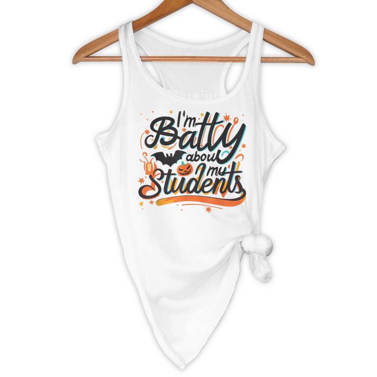 I'm Batty About My Students Watercolor Bat Teacher Halloween Flowy Tank, novelty gifts, funny gifts I'm Batty About My Students Watercolor Bat Teacher Halloween Flowy Tank, novelty gifts, funny gifts