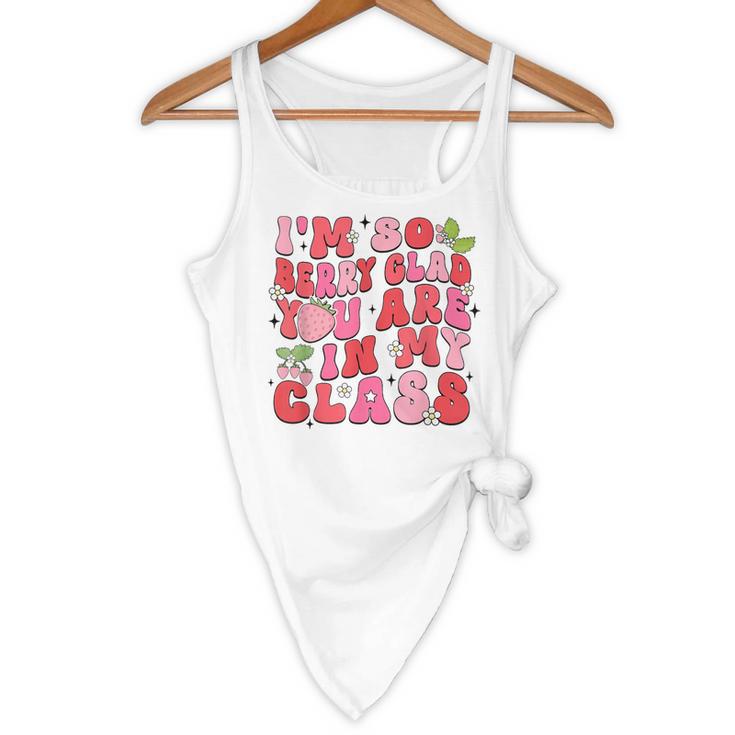 I'm So Berry Glad You Are Strawberry Elementary Teacher Flowy Tank, novelty gifts, funny gifts I'm So Berry Glad You Are Strawberry Elementary Teacher Flowy Tank, novelty gifts, funny gifts