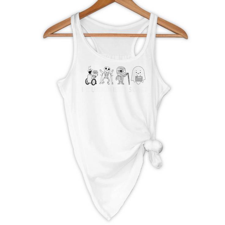 Inclusion Isn't Scary Halloween SLP Sped Teacher Unity Day Flowy Tank, novelty gifts, funny gifts