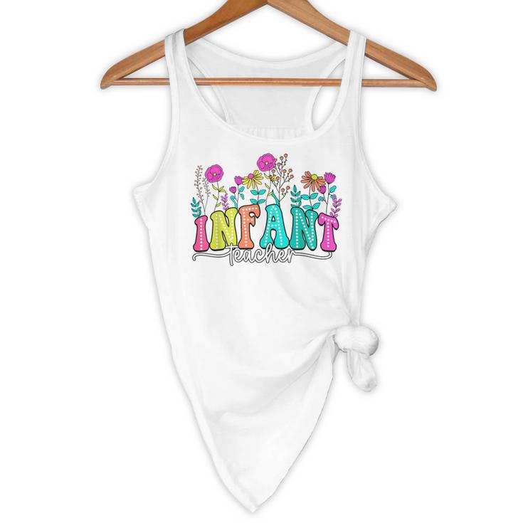 Infant Teacher Floral First Day Back To School Teaching Flowy Tank, novelty gifts, funny gifts Infant Teacher Floral First Day Back To School Teaching Flowy Tank, novelty gifts, funny gifts