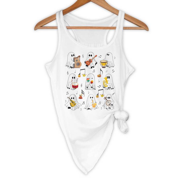 It's A Bootiful Day To Make Music Ghost Teacher Flowy Tank, novelty gifts, funny gifts It's A Bootiful Day To Make Music Ghost Teacher Flowy Tank, novelty gifts, funny gifts