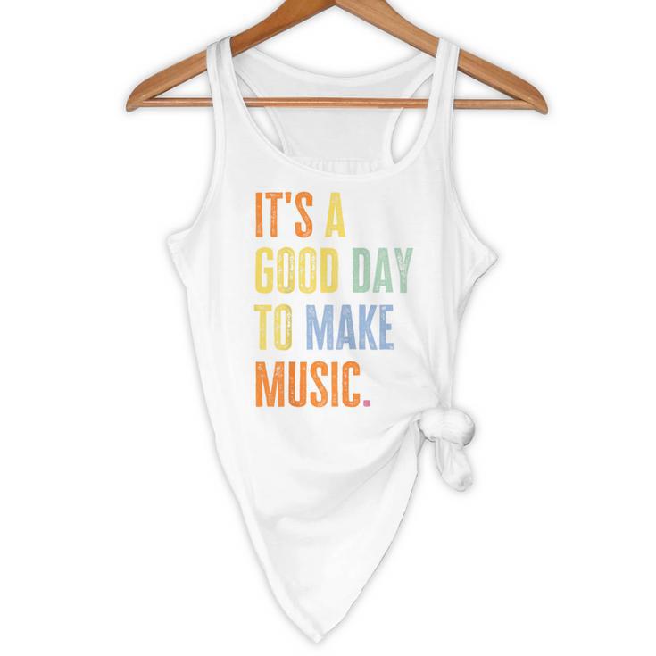 It's A Good Day To Make Music Music Lover Teacher Flowy Tank, novelty gifts, funny gifts It's A Good Day To Make Music Music Lover Teacher Flowy Tank, novelty gifts, funny gifts