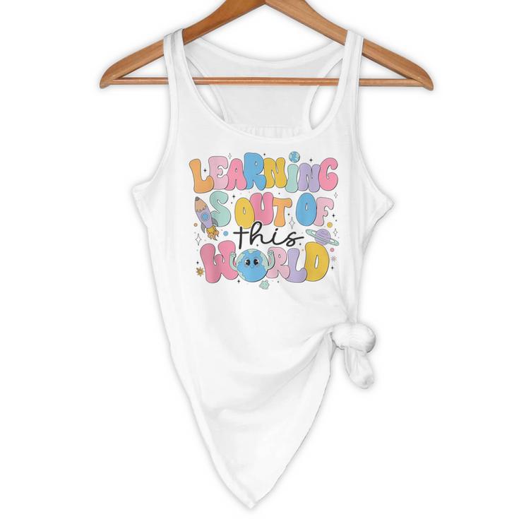 Learning Is Out Of This World Solar System Science Teacher Flowy Tank, novelty gifts, funny gifts Learning Is Out Of This World Solar System Science Teacher Flowy Tank, novelty gifts, funny gifts
