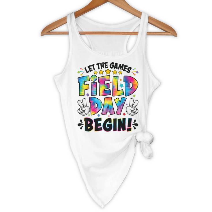 Let The Games Field Day Begin Tie Dye Adults Teacher Kids Flowy Tank, novelty gifts, funny gifts Let The Games Field Day Begin Tie Dye Adults Teacher Kids Flowy Tank, novelty gifts, funny gifts