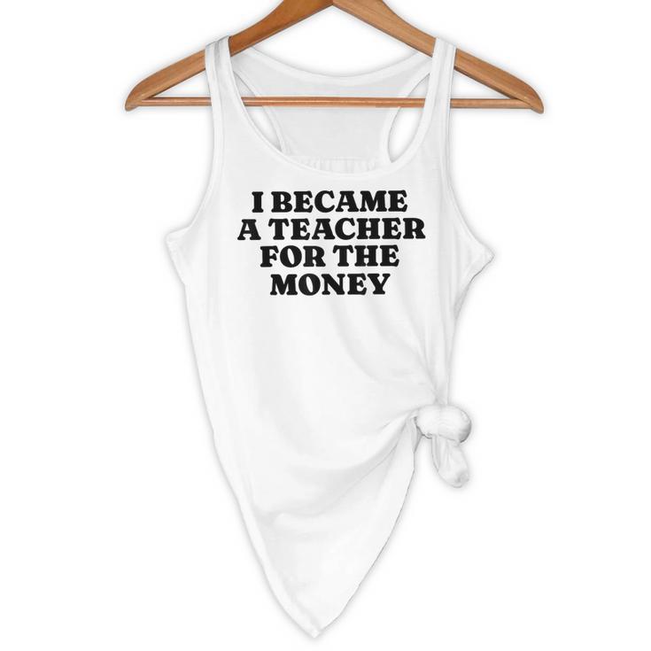 Lie Teacher Saying Humor School Class Women's Flowy Tank, novelty gifts, funny gifts