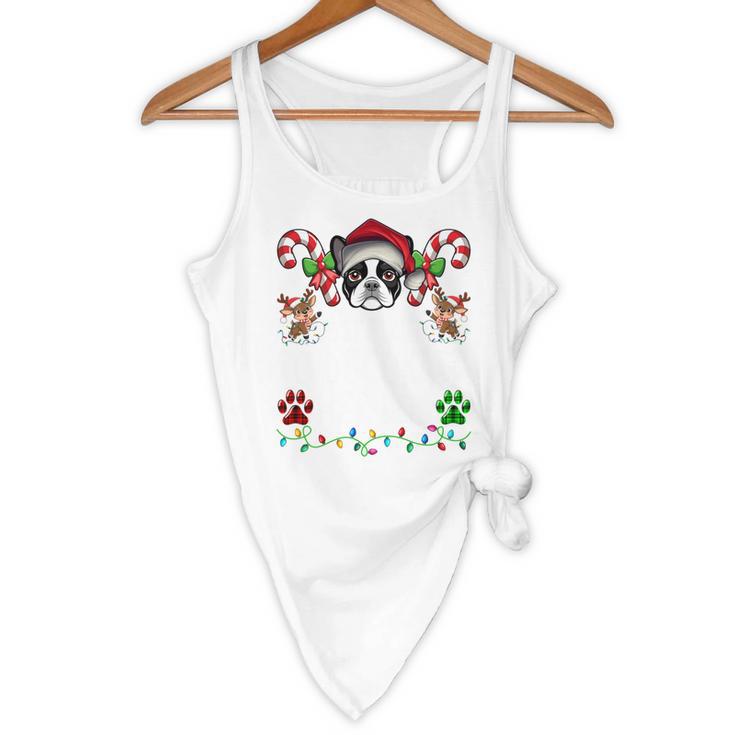 Most Likely Decorate Her Boston Terrier Dog Ugly Christmas Flowy Tank, novelty gifts, funny gifts