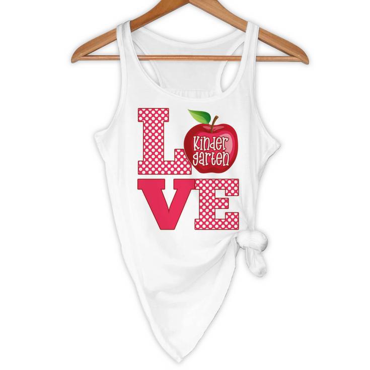 Love Kindergarten Cute Apple School Teacher Flowy Tank, novelty gifts, funny gifts Love Kindergarten Cute Apple School Teacher Flowy Tank, novelty gifts, funny gifts
