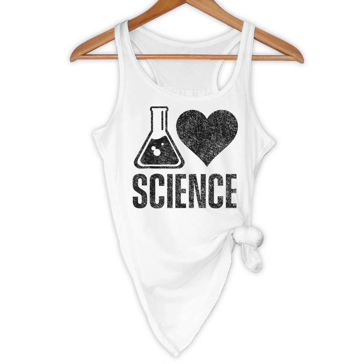 I Love Science Lover Teacher Scientist Sciences Flowy Tank, novelty gifts, funny gifts