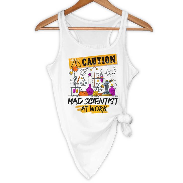 Mad Scientist Halloween Costume Science Teacher Flowy Tank, novelty gifts, funny gifts