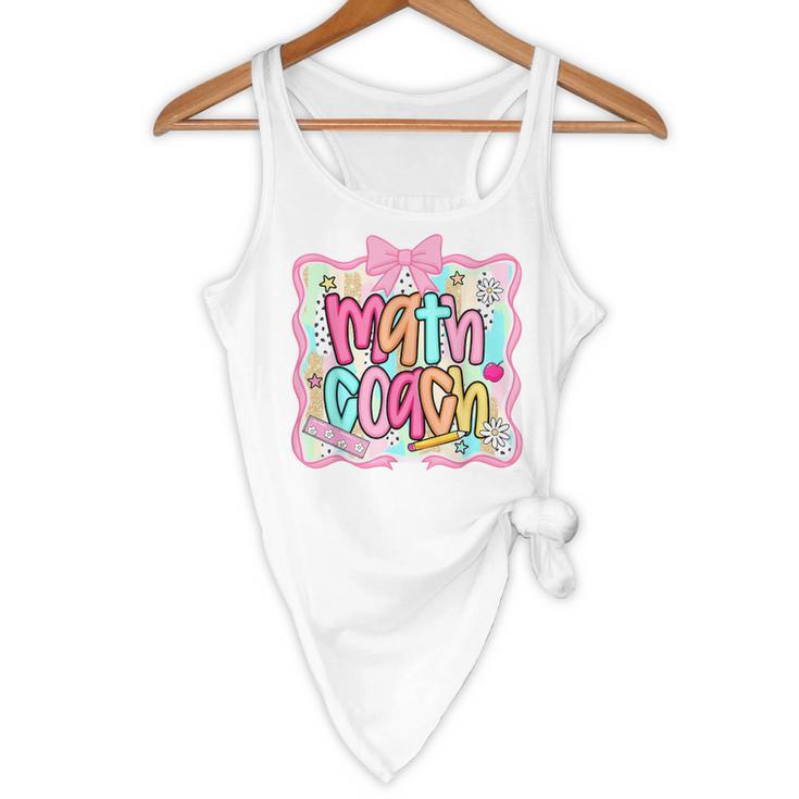 Math Coach Back To School Math Teacher Flowy Tank, novelty gifts, funny gifts