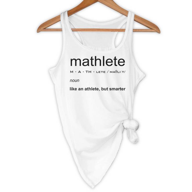 Mathlete Definition Math Math Teacher Nerd Geek Men Women Girls Kids Flowy Tank, novelty gifts, funny gifts