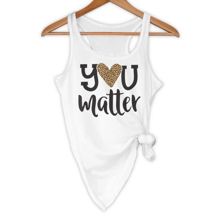 You Matter Leopard Print Teacher Kind Counselor Kindness Flowy Tank, novelty gifts, funny gifts You Matter Leopard Print Teacher Kind Counselor Kindness Flowy Tank, novelty gifts, funny gifts