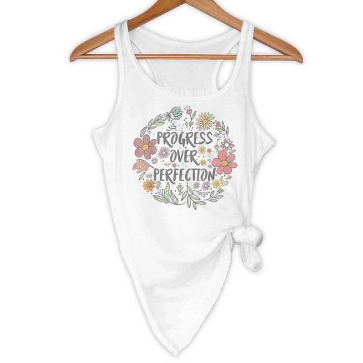 Motivational Progress Over Perfection Back To School Teacher Flowy Tank, novelty gifts, funny gifts Motivational Progress Over Perfection Back To School Teacher Flowy Tank, novelty gifts, funny gifts