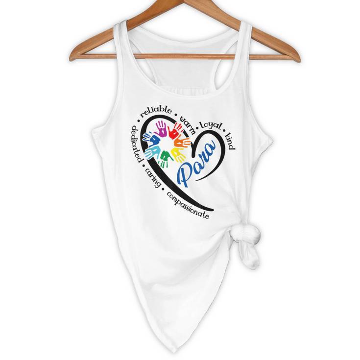 Para Heart Teacher Paraprofessional Paraeducator Men Women Flowy Tank, novelty gifts, funny gifts Para Heart Teacher Paraprofessional Paraeducator Men Women Flowy Tank, novelty gifts, funny gifts