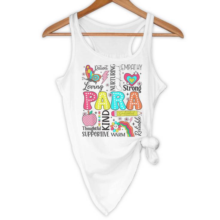 Para Paraprofessional Paraeducator Teacher Back To School Flowy Tank, novelty gifts, funny gifts Para Paraprofessional Paraeducator Teacher Back To School Flowy Tank, novelty gifts, funny gifts
