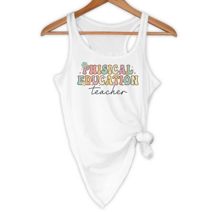 PE Teacher Back To School Physical Education Teacher Flowy Tank, novelty gifts, funny gifts PE Teacher Back To School Physical Education Teacher Flowy Tank, novelty gifts, funny gifts