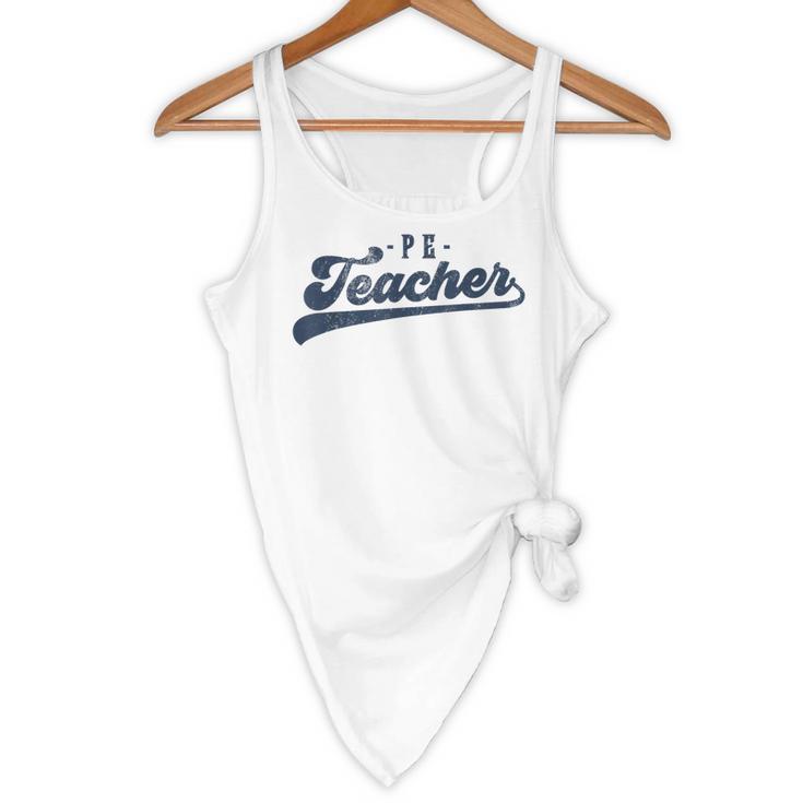 PE Teacher Cute Vintage Graphic Physical Education Teacher Flowy Tank, novelty gifts, funny gifts PE Teacher Cute Vintage Graphic Physical Education Teacher Flowy Tank, novelty gifts, funny gifts