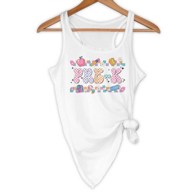 Pre-K Back To School Teachers Kids 1st Day Of School Flowy Tank, novelty gifts, funny gifts Pre-K Back To School Teachers Kids 1st Day Of School Flowy Tank, novelty gifts, funny gifts