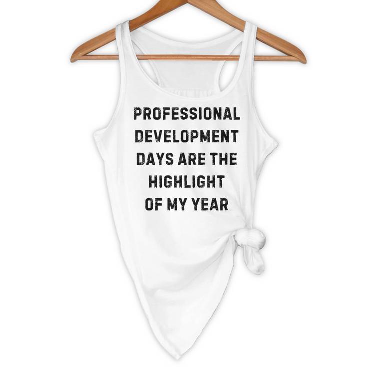 Professional Development Days Teacher Lie Party Flowy Tank, novelty gifts, funny gifts