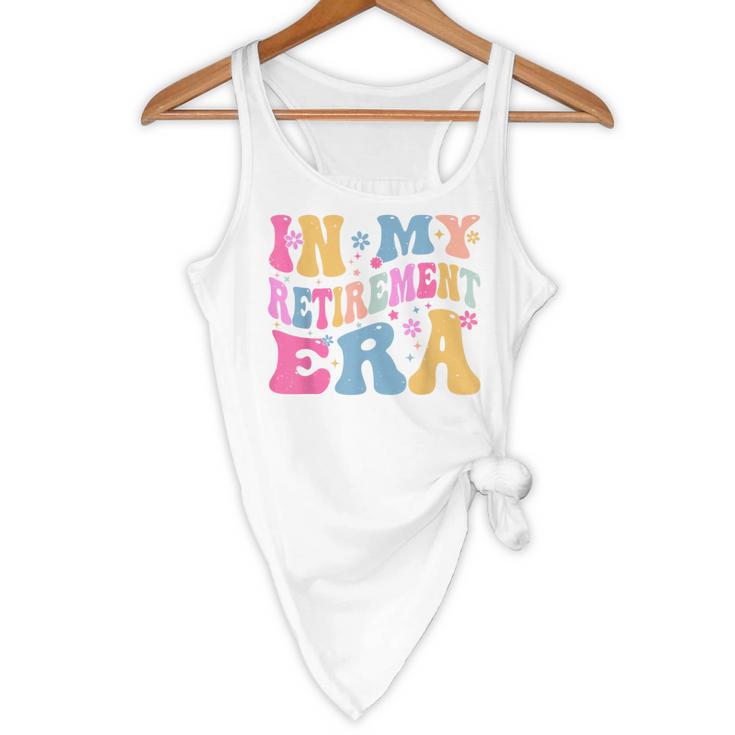 Retro Groovy Retirement Era Retired Teacher Flowy Tank, novelty gifts, funny gifts