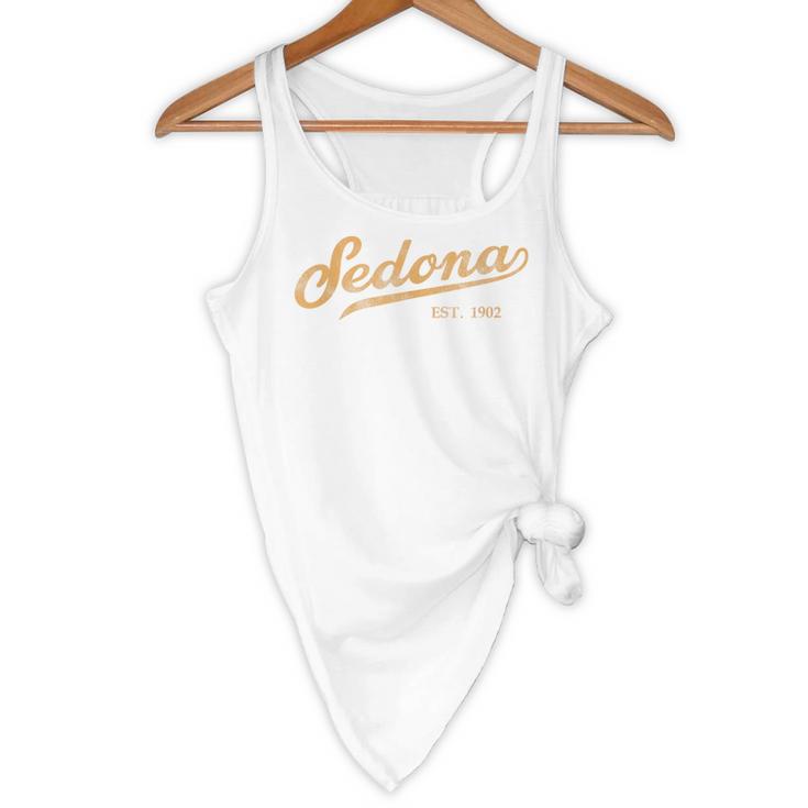 Retro Sedona Script Vintage Throwback Kids Flowy Tank, novelty gifts, funny gifts