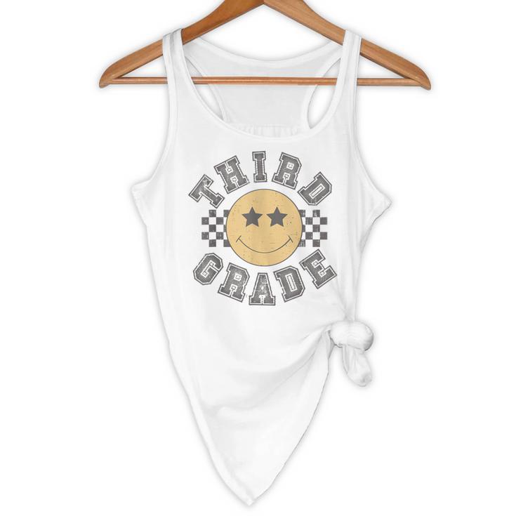 Retro Third Grade Teacher Student 1st Day Back To School Flowy Tank, novelty gifts, funny gifts